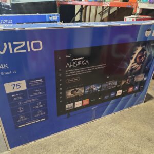 75" 4K VIZIO SMART APPS LED TV W BOX LEGS REMOTE W 1 YEAR FACTORY WARRANTY!