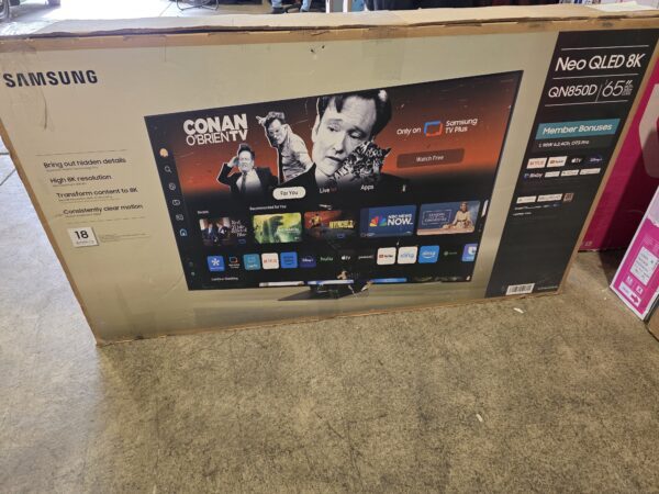 65" SAMSUNG 8K 120HZ NEO-QLED SUHD SMART APPS LED TV W BOX LEGS REMOTE W FACTORY WARRANTY!