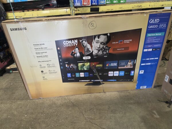 85" SAMSUNG 4K 120HZ QLED SUHD SMART APPS LED TV W BOX LEGS REMOTE W FACTORY WARRANTY!